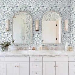 Lulu And Georgia Blue Floral Wallpaper By Rylee + Cru Walls