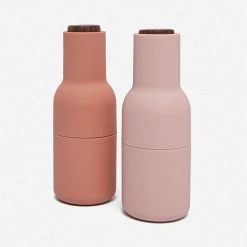 Lulu And Georgia Salt And Pepper Bottle Grinders (Set Of 2) Muted Pastels