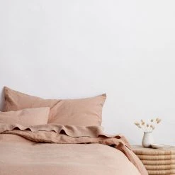 Lulu And Georgia Cultiver Linen Bedding, Fawn Duvet Cover Muted Pastels