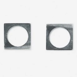 Lulu And Georgia Modernist Napkin Ring Set Muted Pastels