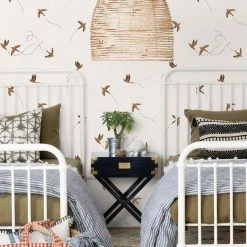 Lulu And Georgia Sparrow Wallpaper By Rylee + Cru Earth Tones